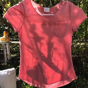 Coral colored T-shirt